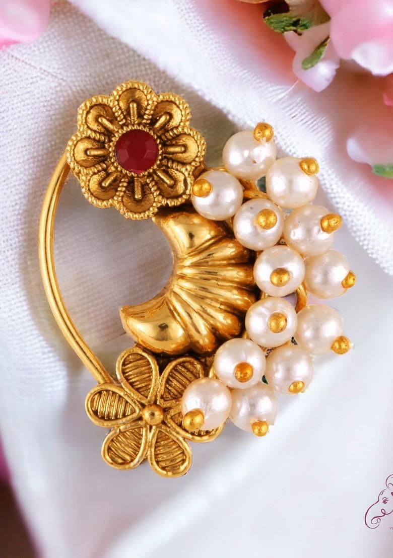 Maharashtrian Nath Jewellery Design Gold Nath Designs Waman Hari