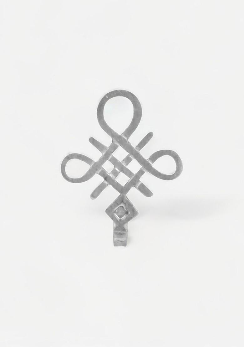 Silver Kolam Design 925 Sterling Silver Nosepin