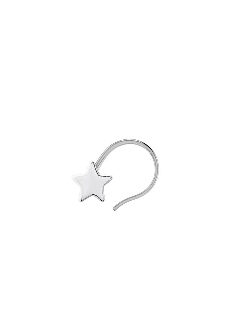 Silver Star Shape Stud 925 Sterling Silver Nosepin