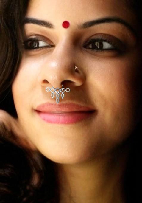 Silver Septum Silver Plated Nosepin