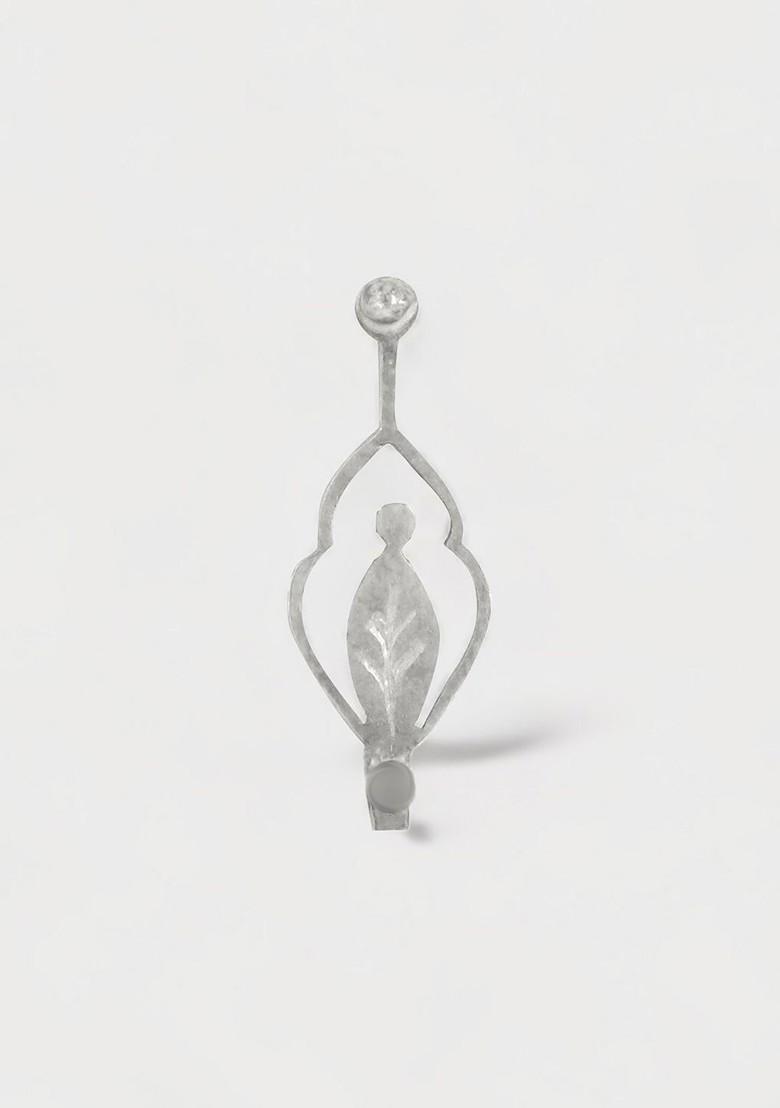 Silver Leaf Design 925 Sterling Silver Nosepin