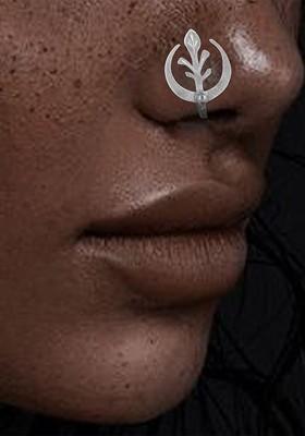 Silver Moon Design 925 Sterling Silver Nosepin