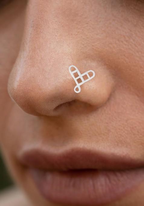 Silver Stud Silver Plated Nosepin