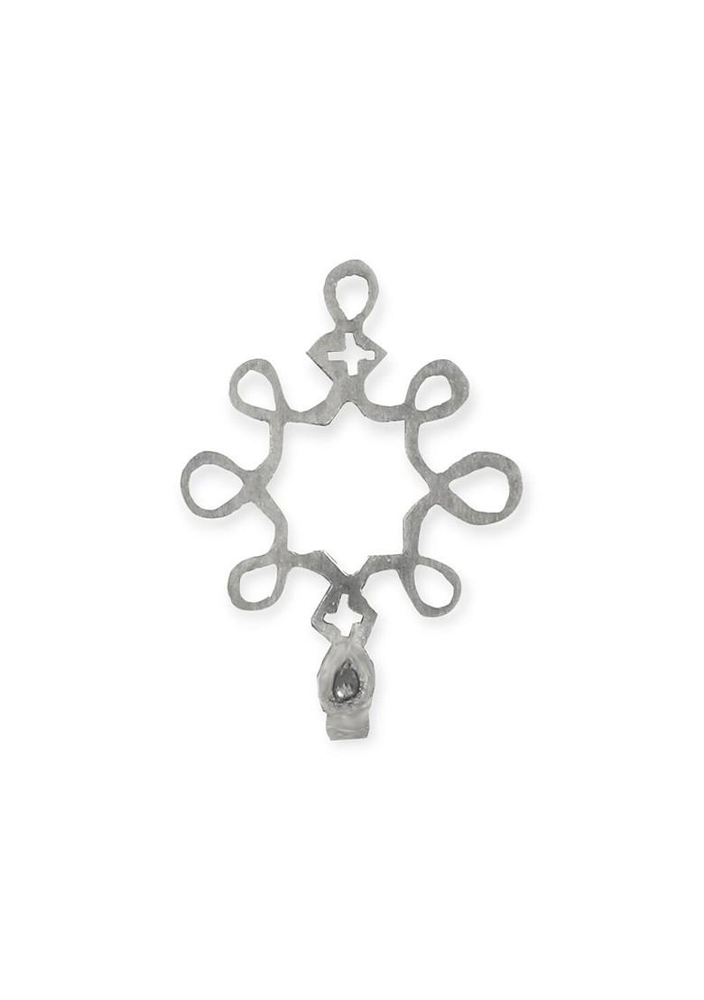 Silver Kolam Design 925 Sterling Silver Nosepin