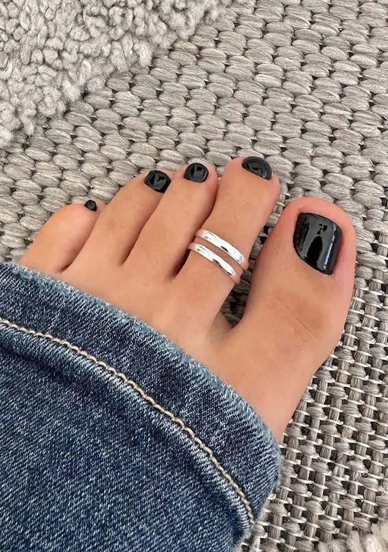 Silver Plain 925 Sterling Silver Toe Rings