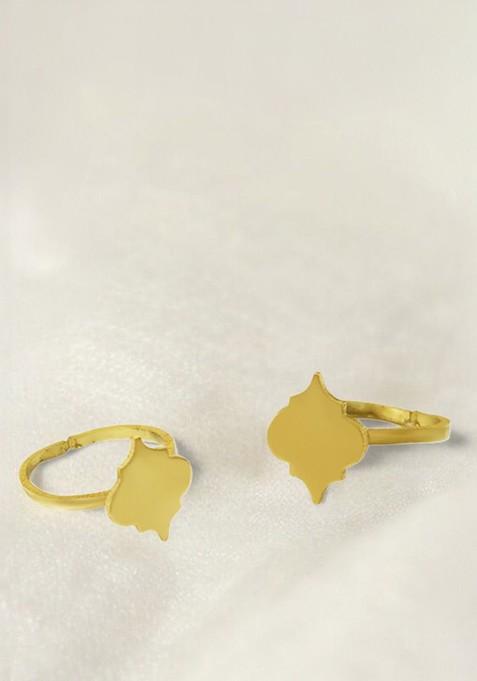 Gold Plain Gold Plated Toe Rings