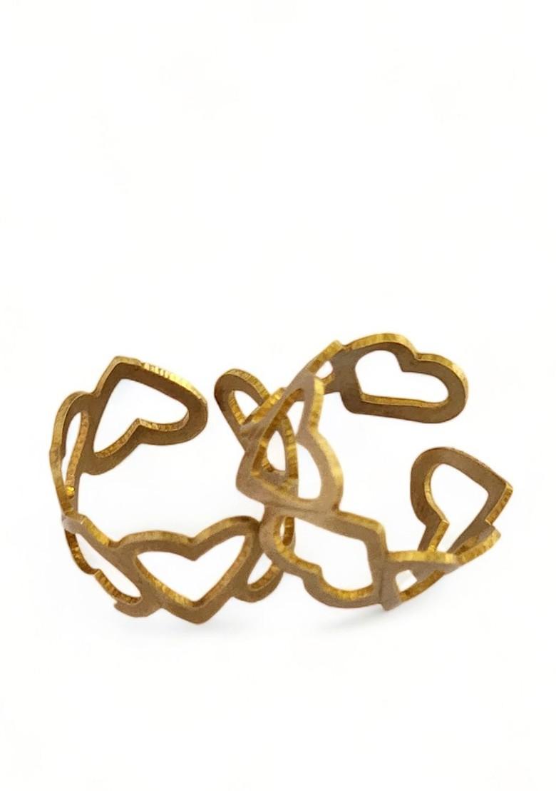 Gold Plain Gold Plated Toe Rings