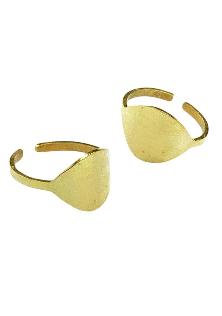 Gold Plain Gold Plated Toe Rings