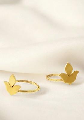 Gold Plain Gold Plated Toe Rings