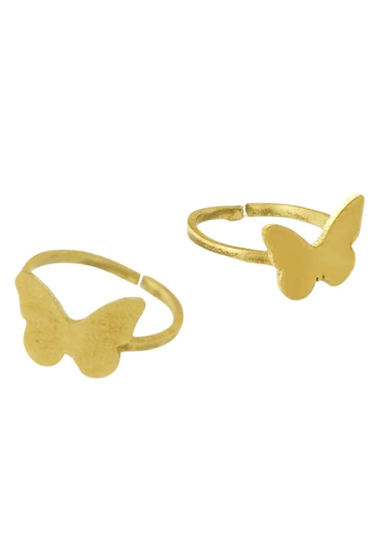 Gold Plain Gold Plated Toe Rings