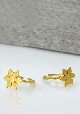 Gold Plain Gold Plated Toe Rings