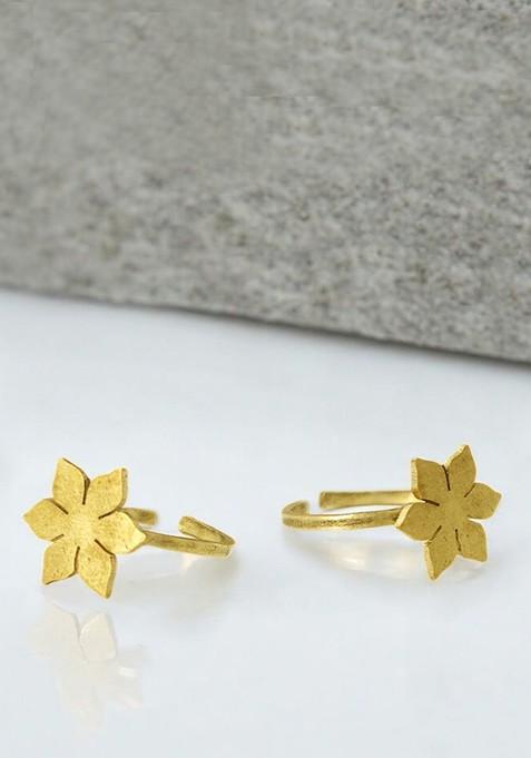 Gold Plain Gold Plated Toe Rings