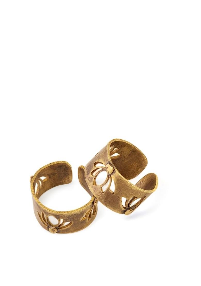 Bronze Brown Plain Oxidised Toe Rings