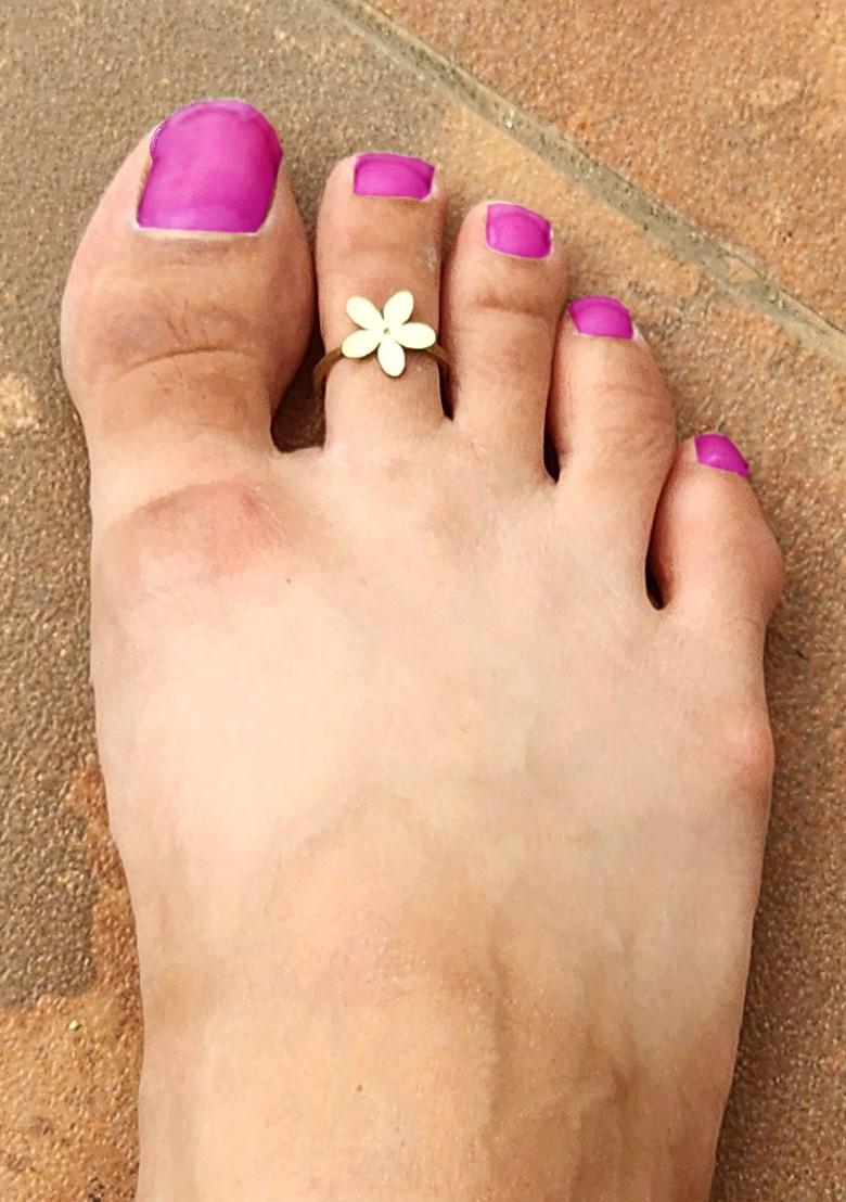 Gold Plain Gold Plated Toe Rings