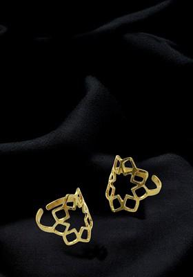 Gold Plain Gold Plated Toe Rings