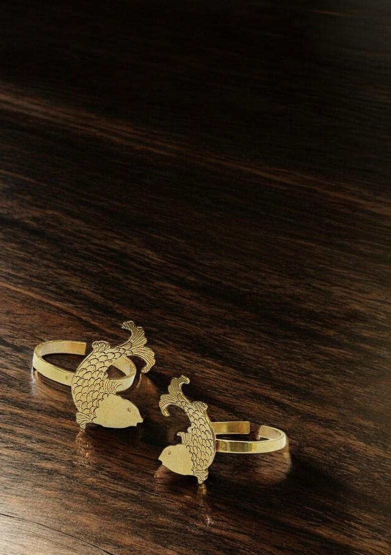 Gold Plain Gold Plated Toe Rings