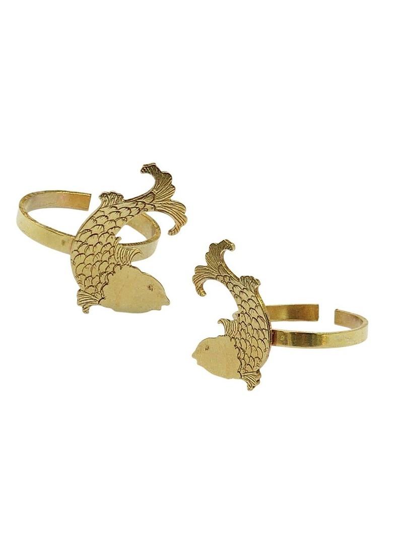 Gold Plain Gold Plated Toe Rings