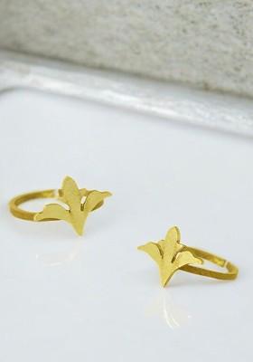Gold Plain Gold Plated Toe Rings