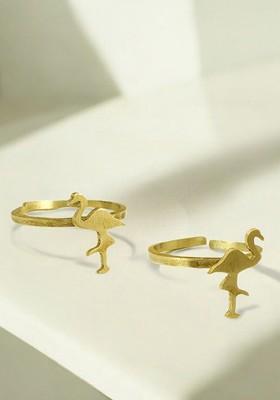 Gold Plain Gold Plated Toe Rings