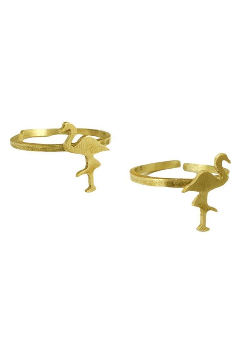 Gold Plain Gold Plated Toe Rings