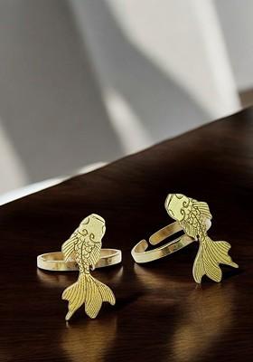 Gold Plain Gold Plated Toe Rings