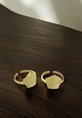 Gold Plain Gold Plated Toe Rings