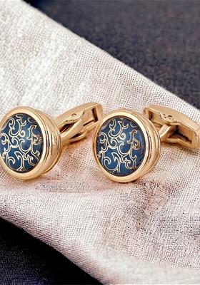 Gold Studs Silver Plated Cuffling For Men