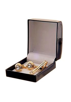 White Studs Gold Plated Cuffling For Men