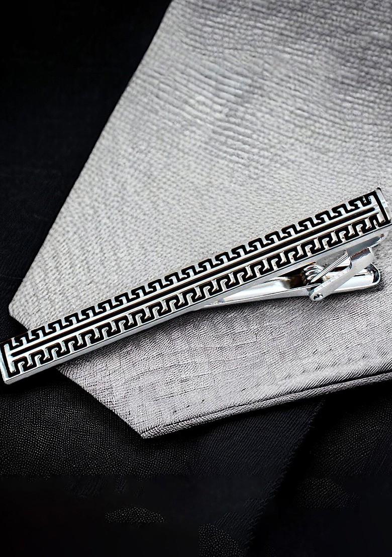 Black Studs Silver Plated Cuffling For Men