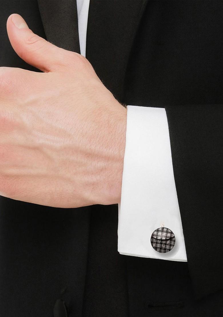 Black Studs Gold Plated Cuffling For Men