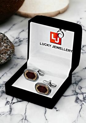 Silver Studs Silver Plated Cuffling For Men