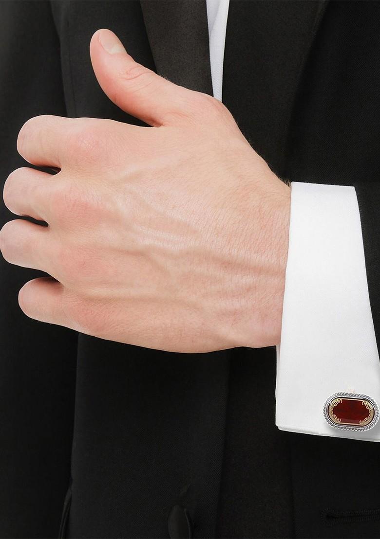 Silver Studs Silver Plated Cuffling For Men