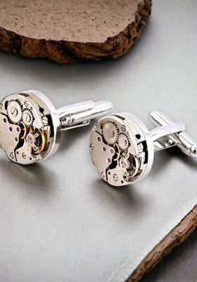 Silver Studs Silver Plated Cuffling For Men