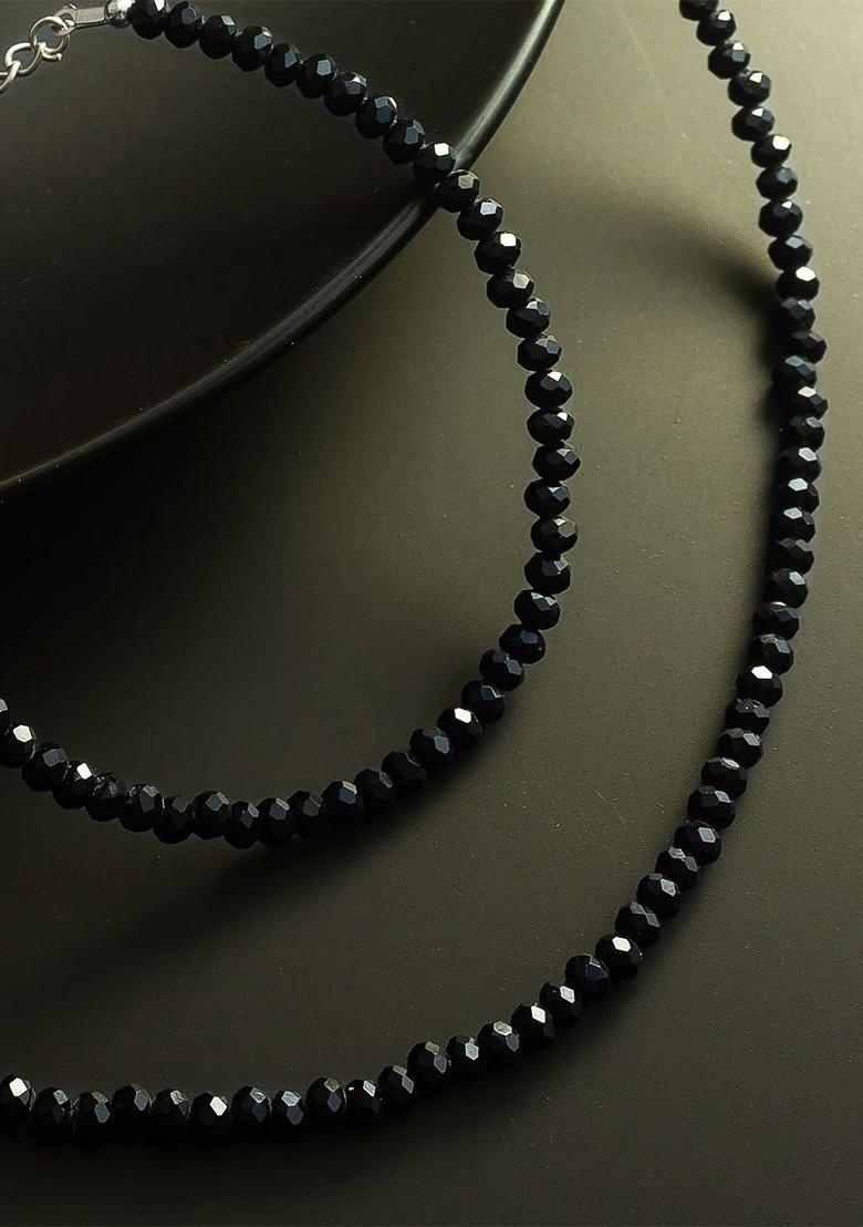 Silver Beaded Anklet