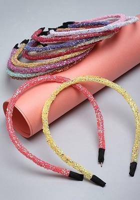 Multicoloured Set Of 12 Embellished Hairband