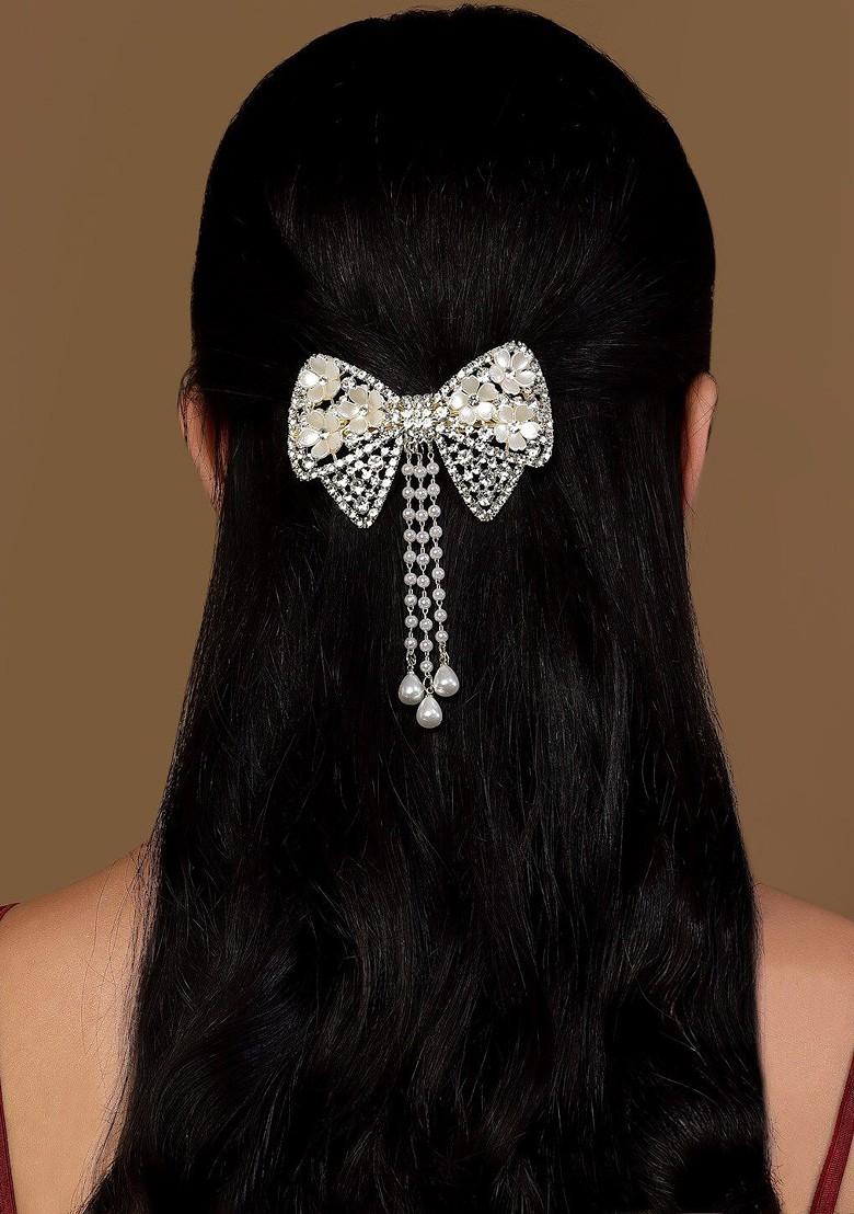 Gold Plated Embellished French Barrette