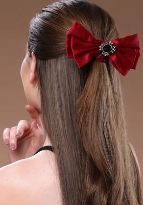 Maroon Embellished Ethnic Ponytail Holders