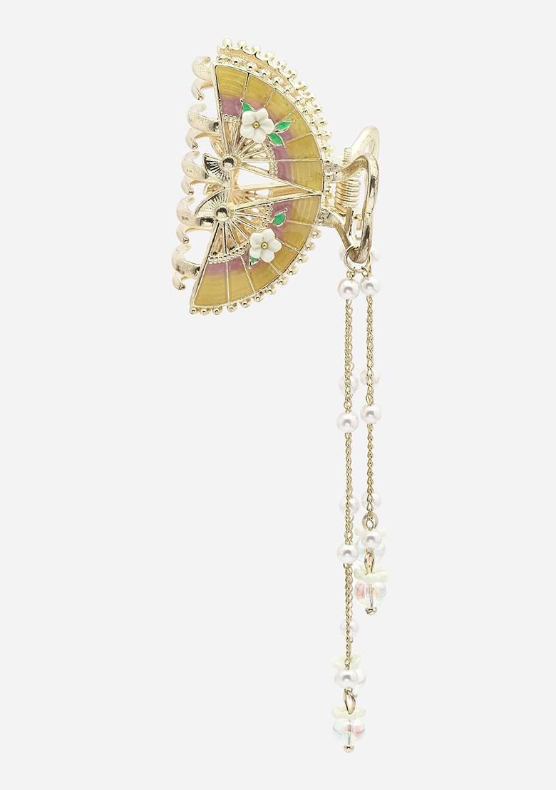 Pearls Embellished Claw Clip