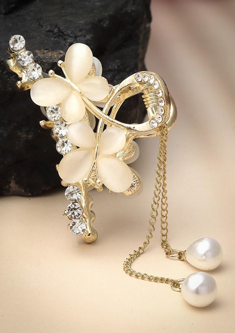 Stone And Studded Embellished Claw Clip