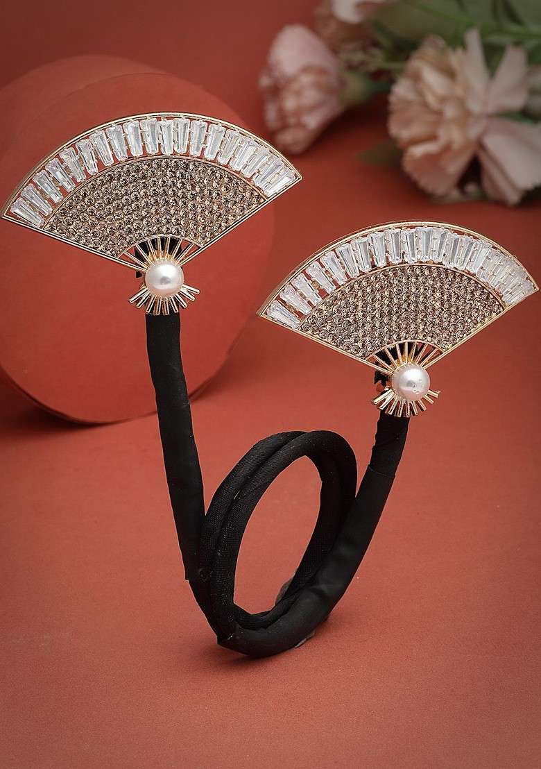Embellished Ponytail Holders - Indya