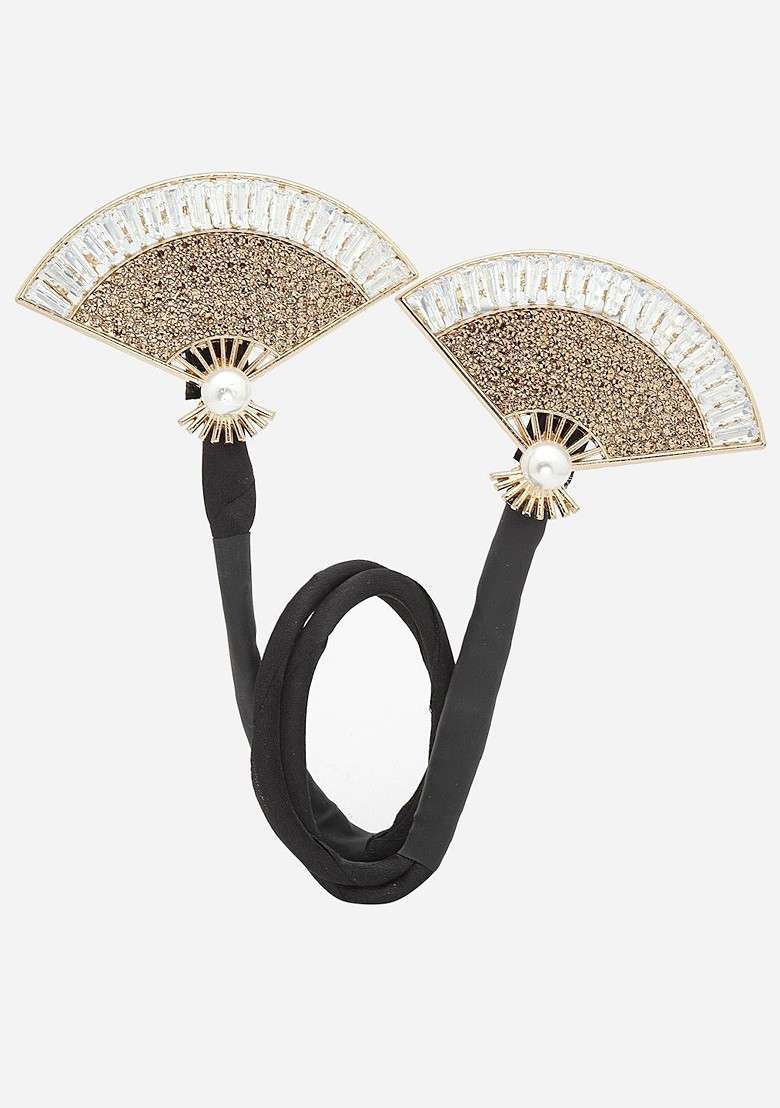 Embellished Ponytail Holders - Indya
