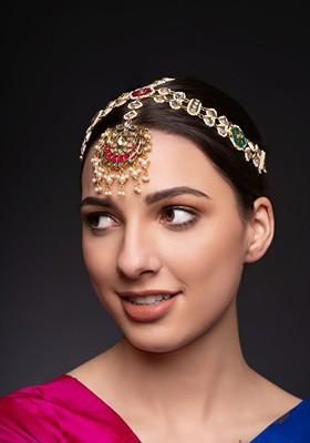 Gold Plated Matha Patti Head Jewellery