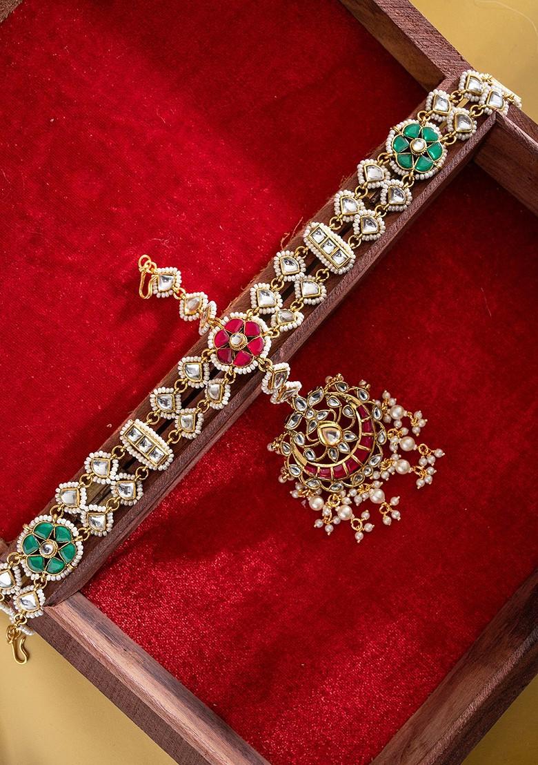 Gold Plated Matha Patti Head Jewellery