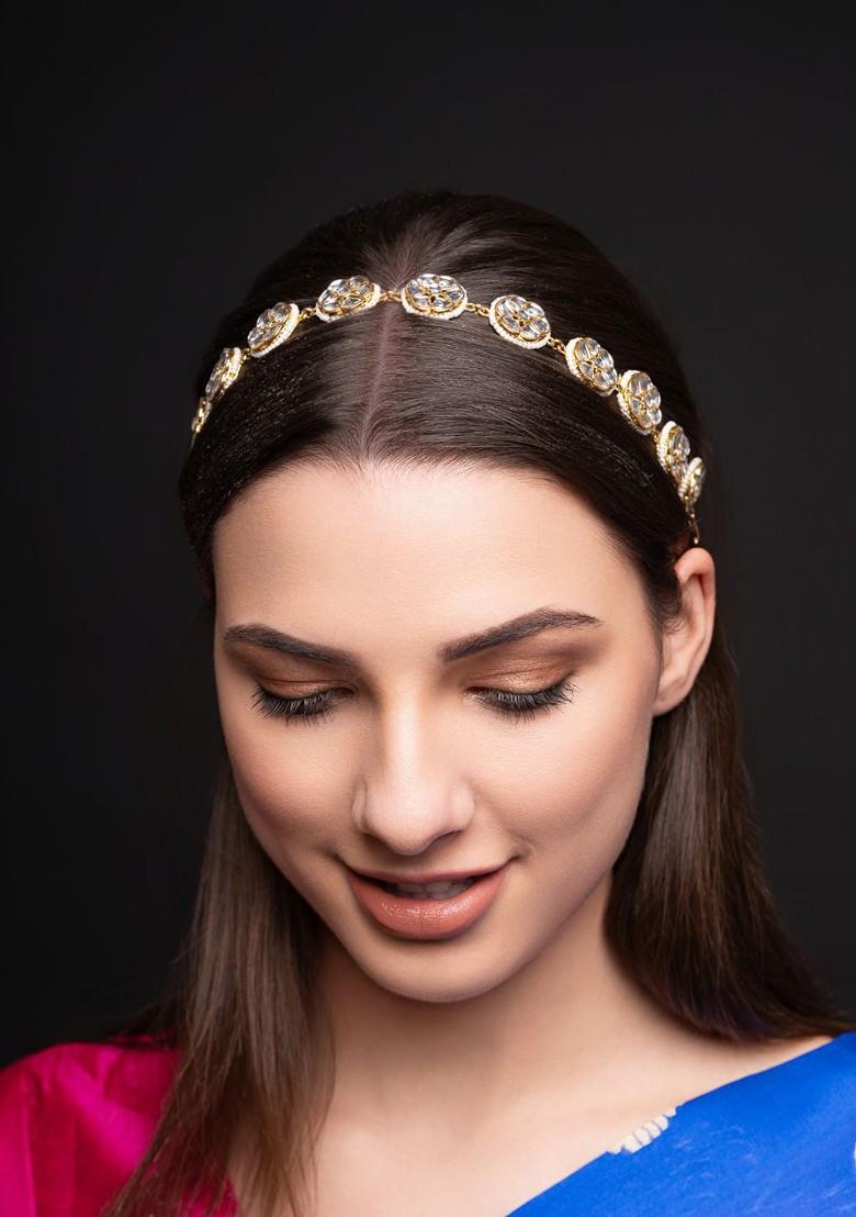 Gold Plated Kundan Studded Matha Patti