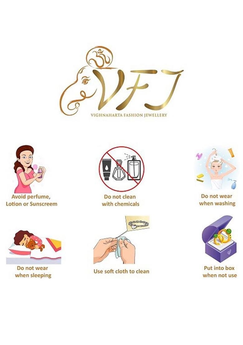 Set Of 3 Gold Plated Ad Stone Studdedand Beaded Nosepin