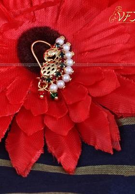 Gold Plated Cz Stone Studded Nosepin