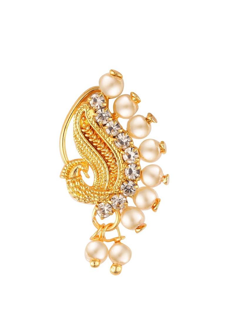 Gold Plated Non Piercing Maharashtrian Nathiya
