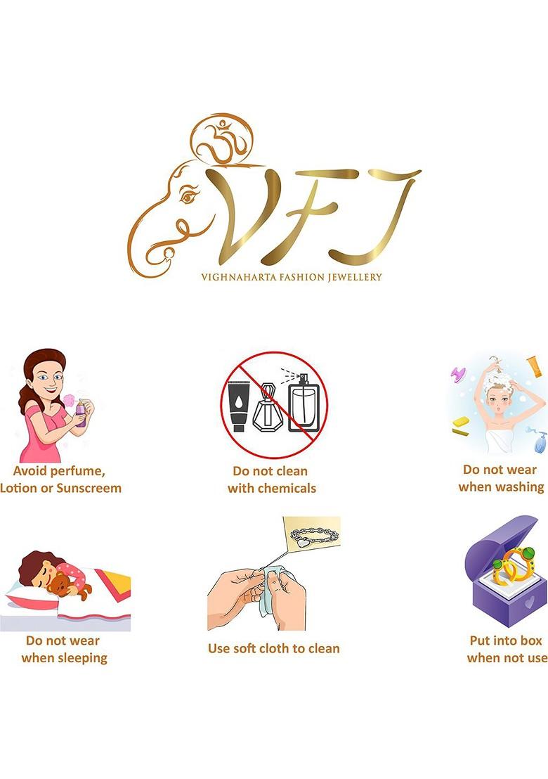 Gold Plated Cz Stone Piercing Maharashtrian Nath Nathiya