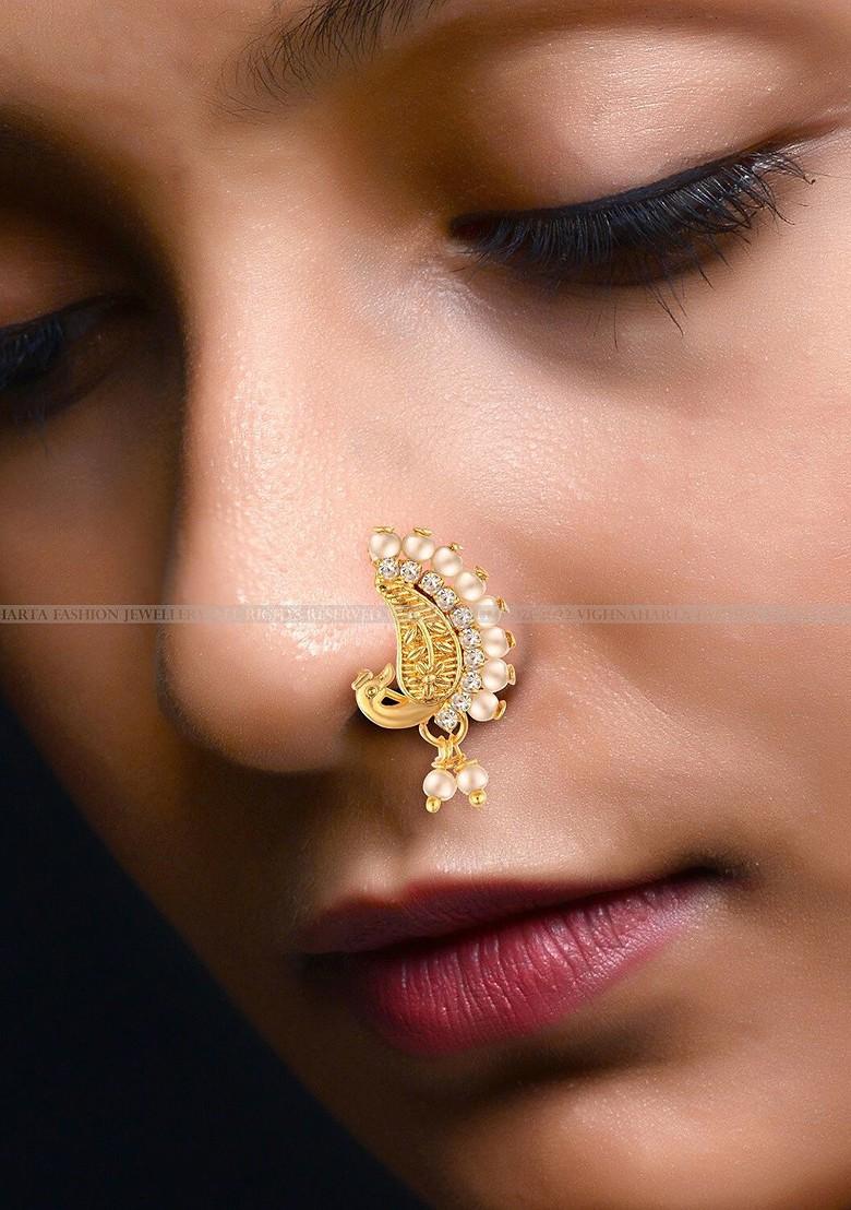 Gold Plated Maharashtrian Nosepin