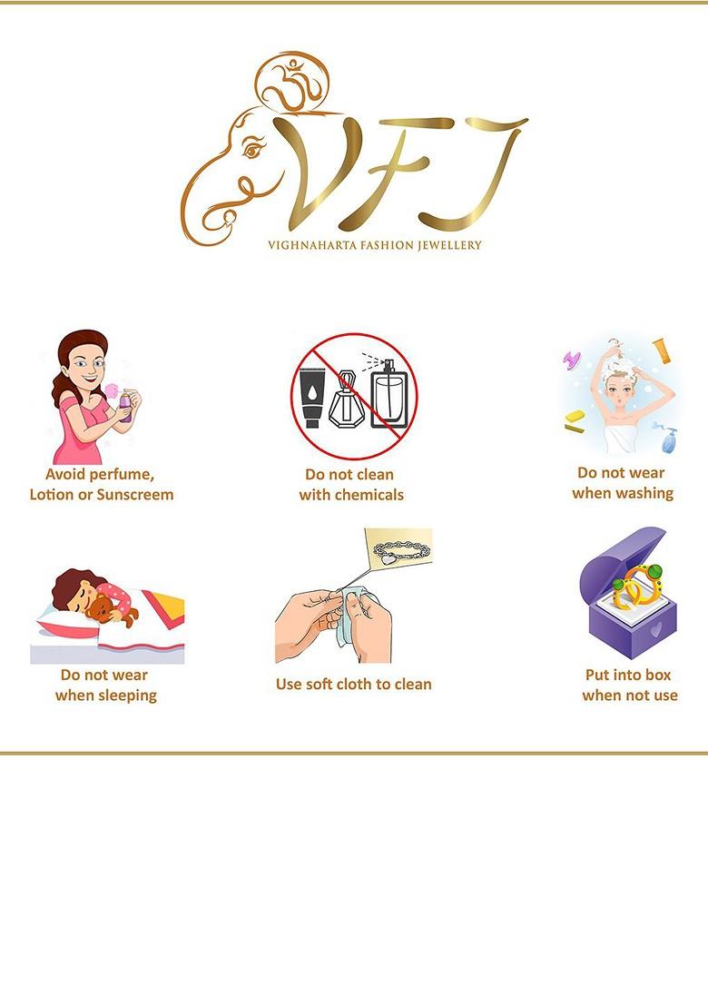 Gold Plated Stone Studdedand Pearl Beaded Nosepin